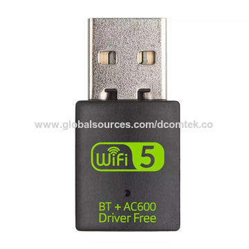 Adaptateur Bluetooth Usb Wifi, récepteur externe de réseau sans fil double  bande 600mbps 2.4 / 5ghz, mini dongle Wifi pour PC / ordinateur portable / ordinateur  de bureau