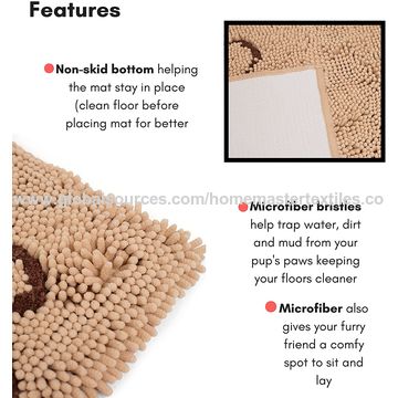 Buy Wholesale China Chenille Dog Mat Sleeping Mat, Microfiber Chenille Pet  Indoor Mat Placemat Mud Water Absorbent Rug & Mat