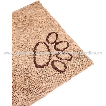 Buy Wholesale China Chenille Dog Mat Sleeping Mat, Microfiber Chenille Pet  Indoor Mat Placemat Mud Water Absorbent Rug & Mat