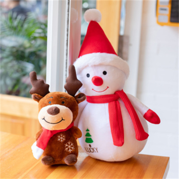 Santa Claus Elk Cute Plush Toys Stuffed Animal Soft Dolls Kids