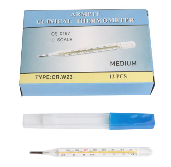 China Good Quality Clinical Glass Thermometer Oral Mercury Thermometer Mediurn size on Global