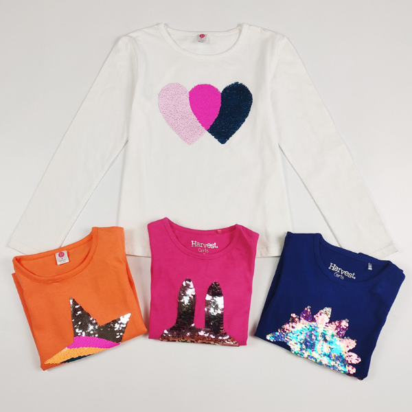 Cute Young Girls T Shirt With Sequins Application Girls T Shirt T Shirt For Girls Children T Shirt Buy China Girls T Shirt On Globalsources Com