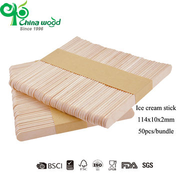 Custom China Logo Printed Machine Use Wood Popsicle Sticks Factory OEM