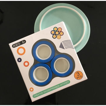  3Pcs Magnetic Rings Fidget Toys for Teens, Adults&Kids, Fidget  Pack Under 10 Dollars