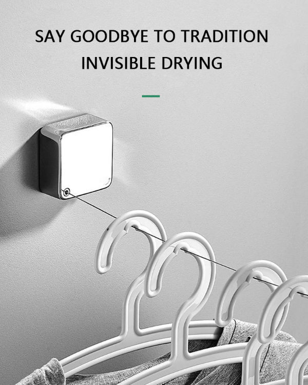 China Indoor Portable Stainless Steel Metal Telescopic Clothesline on