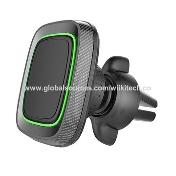 Magsafe Soporte de coche [clip de gancho de ventilación de aire estable],  soporte magnético para teléfono para automóvil, imán circular fuerte para