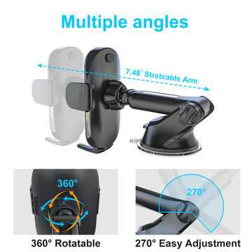 Buy Wholesale China Car Mount Holder Strong Gel Pad Telescopic Arm Suction  Cup Car Phone Bracket Dashboard Phone Cradles & Mobile Phone Holders at USD  1.22
