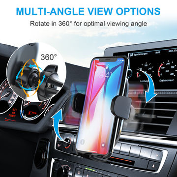APPS2Car Car Phone Holder Mount, Vent Phone Mount for Car, Air Vent Cell  Phone Holder for Car with Adjustable Phone Vent Clip Compatible with  iPhone