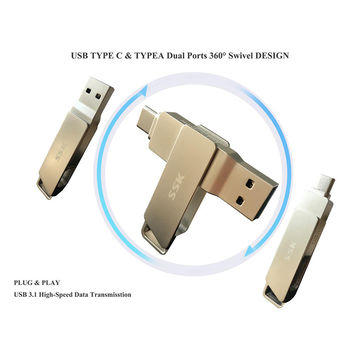 Clé USB, USB 3.0 Memory Stick 360 Rotatable Design Photo Stick Compatible pour  Iphone Ipad Android Tablet PC et appareils