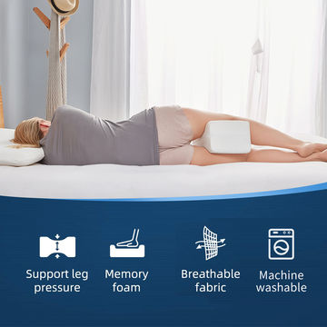 Almohada lumbar Ortopédica Columna lumbar Soporte para dormir Almohada de  cama de soporte lumbar para la ciática Embarazo Dolor de cadera o pierna