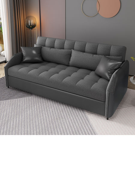 Global Sources Lazy Sofa Bed Folding, Black Leather Sofa Bed With Storage