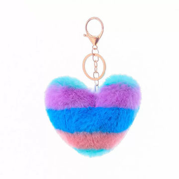 Wholesale Wholesale cute little gift multicolor DIY pendant plush bag  hanging ornament cute hamster pom pom keychain From m.