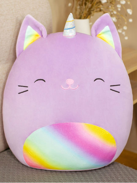 fluffy unicorn pillow