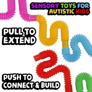 Jouets sensoriels Pop Tubes, jouets pour tout-petits Fidget Pack de  motricité fine, jouets Fidget pour enfants sensoriels et jouets  d'apprentissage pour enfants. 