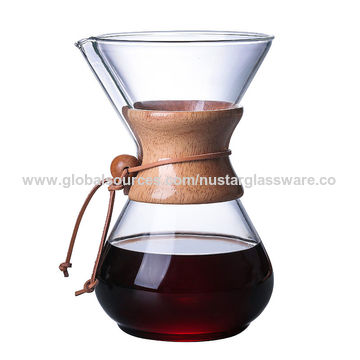 400ML Glass Coffee Drip Brewing Pot Filter Glass Funne Style Pour