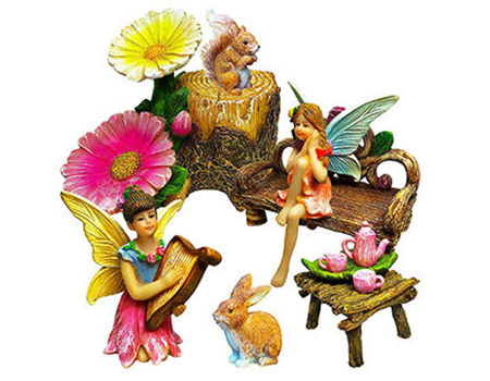 DIY resin mini miniature fairy garden ornament craft house decor accessories Fad