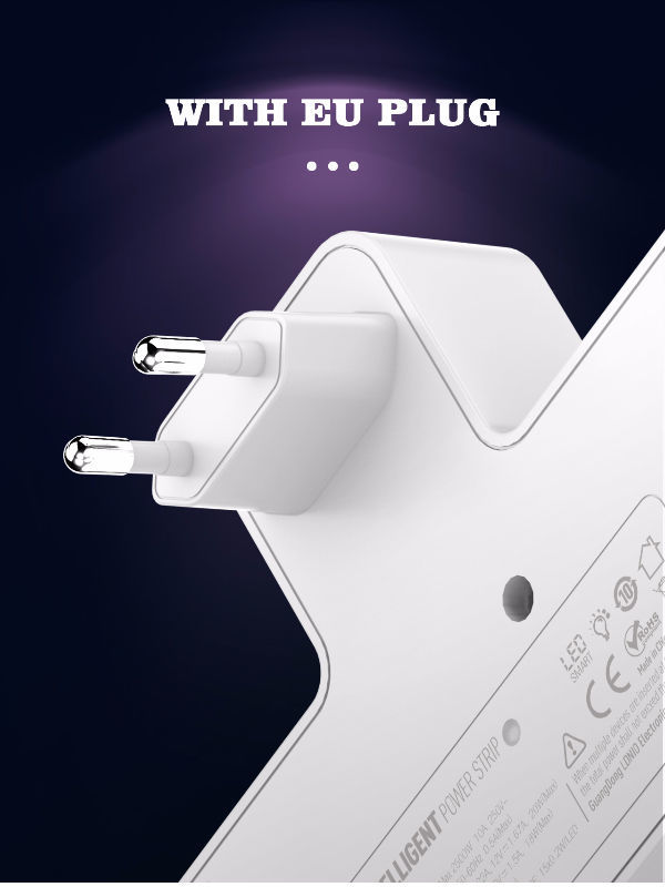 LDNIO Universal 2 port + 1PD + 1 QC 3.0 + 1 USB POWER SOCKET+ NIGHT-LAMP EU PLUG supplier