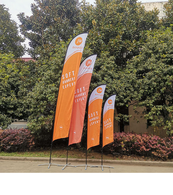 China Customized logo printing display flags car dealer feather banner