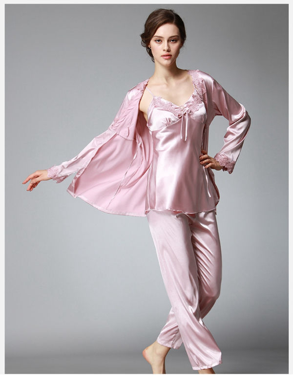 Satin Pijamas Set Sleepwear, Satin Lingerie Nightgown