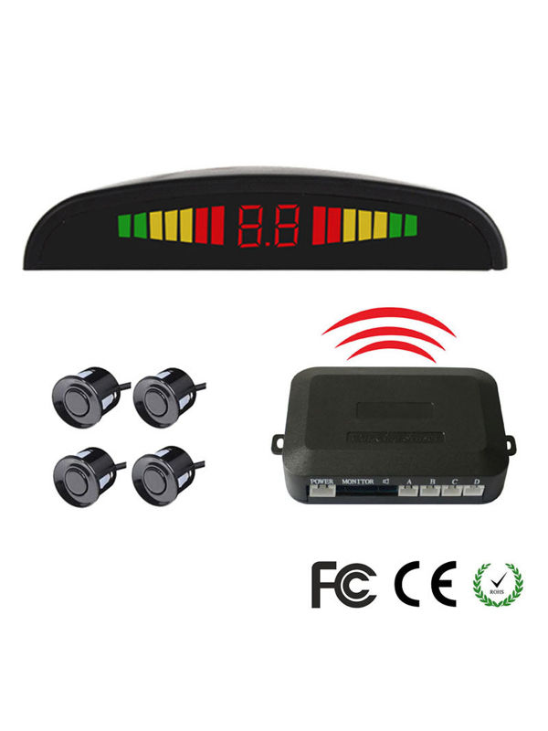 China Rainbow LED display reverse car parking sensor system with buzzer