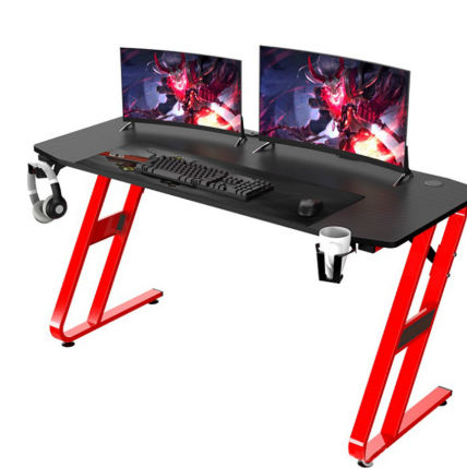 Big Workstation Gaming Desk With Holder, How Deep Should A Gaming Desk Be