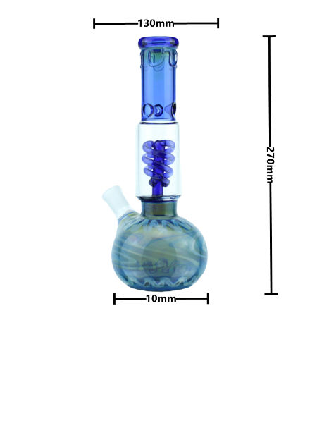 10.7'' Blue Glass Hookah Bong Bubbler Beaker Smoking Water Pipe US Free Shipping 
