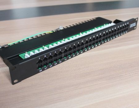 China 19inch 1U 50 ports Data voice patch panel on Global Sources ...