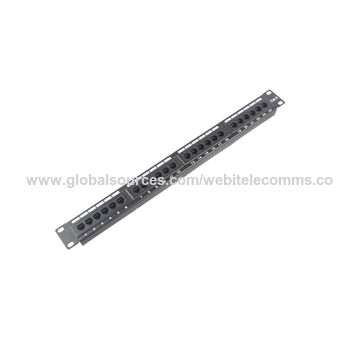 China 19inch 1U 50 ports Data voice patch panel on Global Sources ...