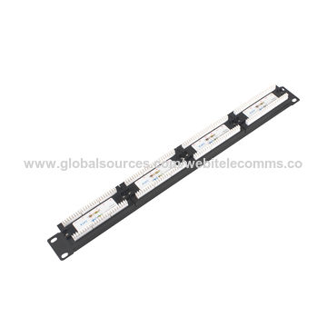 China 19inch 1U 50 ports Data voice patch panel on Global Sources ...