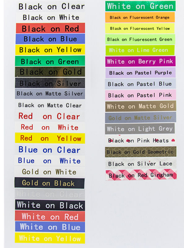 China EH31K/KH31K label cassette Tape 12mm Label Tape Black on