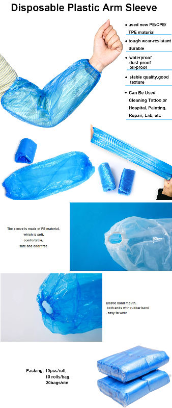 PE LDPE Oversleeves, Disposable Waterproof Sleeve Cover