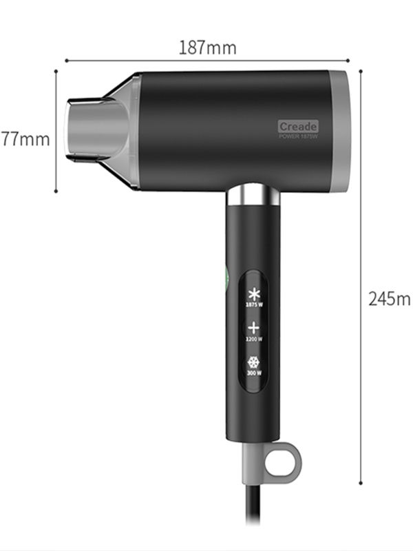 China Negative ion hair dryer Inductive switch 1875W professional