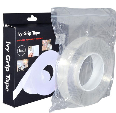 Ivy Grip Nano Tape - Reusable and Washable Double-Sided Tape