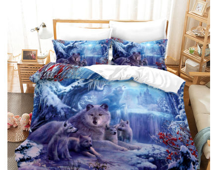 Microfiber Bedsheet Quilt Cover, Blue Duvet Cover King Suppliers