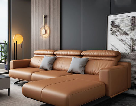 Living Room Furniture Leather Sofa, Modern Furniture Leather Sofa