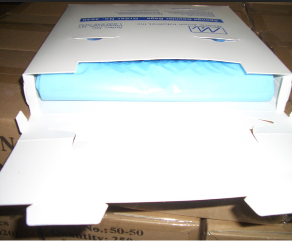 China LDPE sponge counter bag for medical on Global Sources,sponge ...