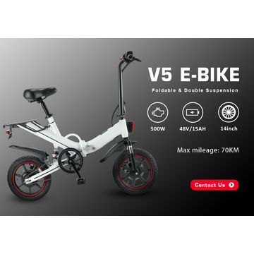 Buy Wholesale China Ouxi V5 Pana Sonic Battery 500w 16 Inch Long Range 70km  Max Adult Foldable Electric Bicycle & Electric Bike Electric Mountain  Bicycle at USD 308.5