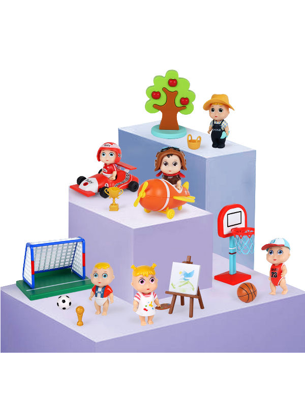 China Dream Career Series Toys Collectible Blind Box Mini Basketball