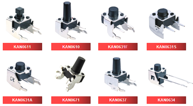 China Tact switch, 6*6 right angle type pcb side mounting on Global ...