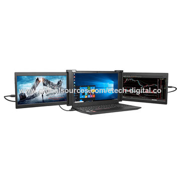 China Factory wholesale 13.3 inch LCD portable triple dual screen ...