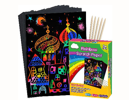 Buy Wholesale China Custom Holographic Magic Rainbows Scratch Art