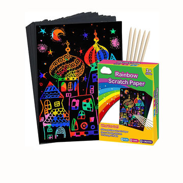 Rainbow Scratch Paper Pads Memo Pads Kids Rainbow Colorful Scratch