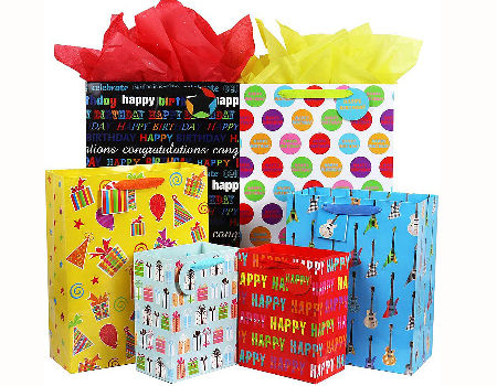 Christmas Kraft Paper Bags, Birthday Kraft Paper Bags