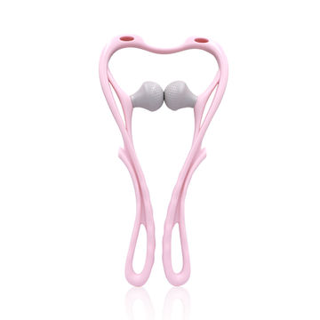 Neck Massager Pressure Point Massager Home Manual Neck And Shoulder Finger  Pressure Deep Tissue Trigger Point Manual Muscle Massage Colour Pink