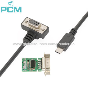 Industrial USB To RS232 Serial Adapter Cable, USB Type A To DB9