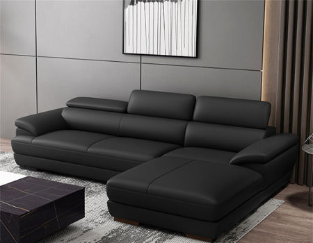 China Couch Mattress Sofa Set On, Elegant Black Leather Sofa Set
