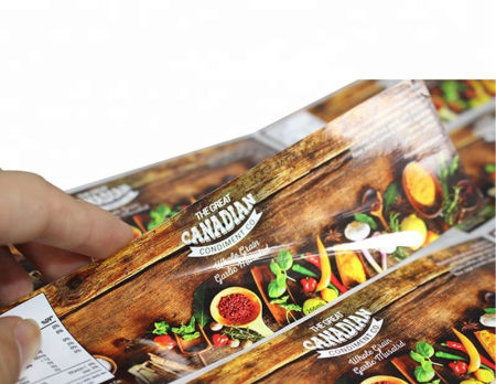 Custom Waterproof Adhesive Canned Food Sticker Label Printing, Label ...