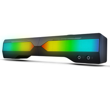 China New design Sound bar 2.0 RGB gaming speaker USB speaker computer ...