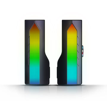 China New design Sound bar 2.0 RGB gaming speaker USB speaker computer ...
