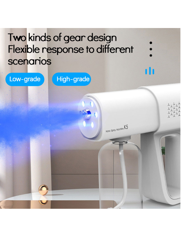 China K5 Nano Spray Gun Portable Wireless Mist UV Alcohol Sanitise